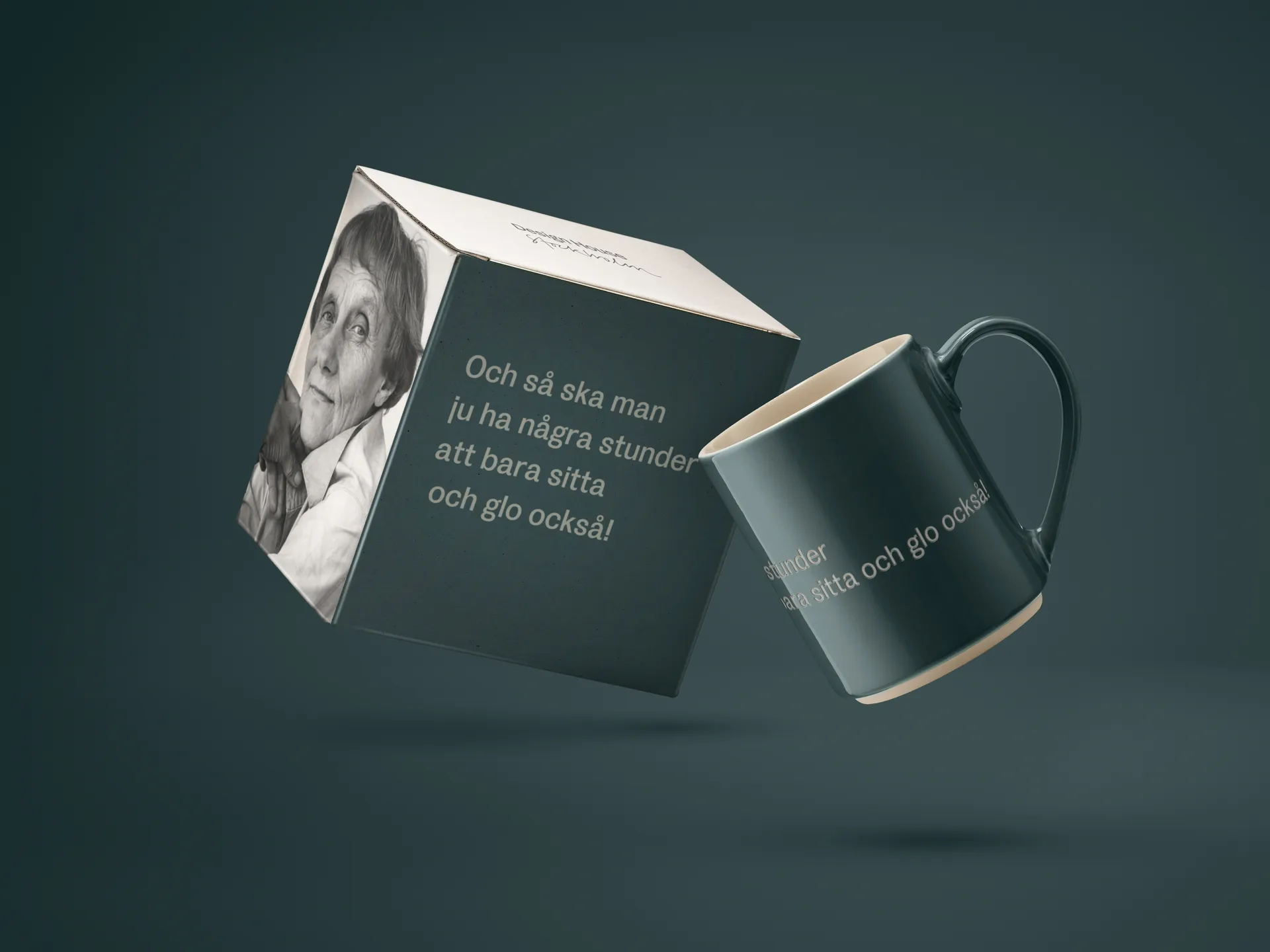 Astrid Lindgren mug. and så ska man ju ha, Svensk text Design House Stockholm