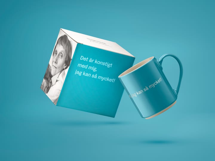 Astrid Lindgren mug 'Det är konstigt med mig…', Swedish text Design House Stockholm