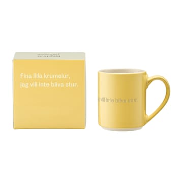 Astrid Lindgren mug. fina lilla krumelur - Swedish text - Design House Stockholm