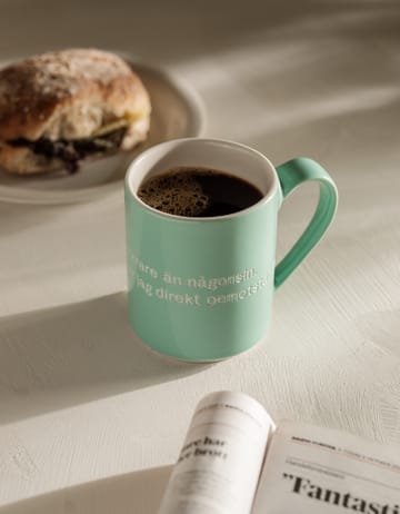 Astrid Lindgren mug, I am frecklier… - green-swedish - Design House Stockholm