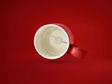 Astrid Lindgren mug, If you are very strong - red-swedish - Design House Stockholm