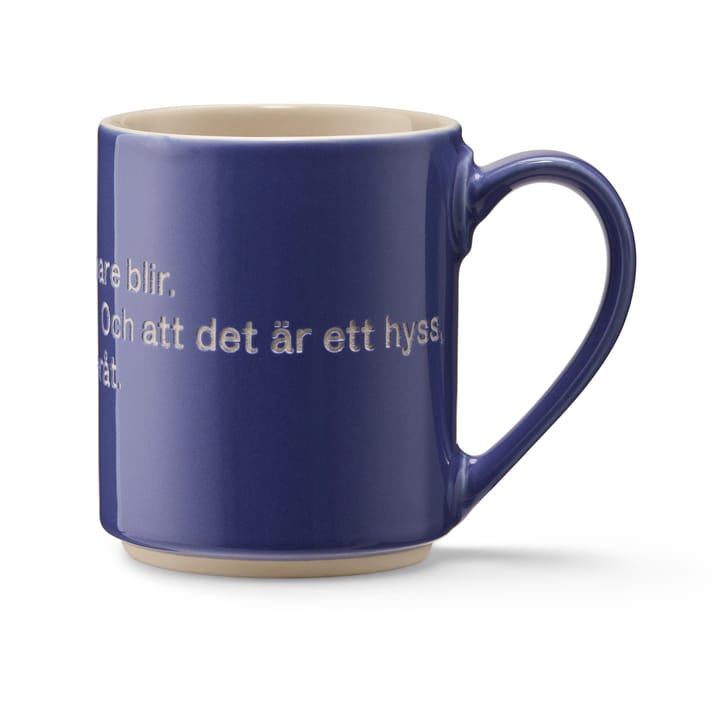 Astrid Lindgren mug, S'not something you plan, blue-swedish Design House Stockholm