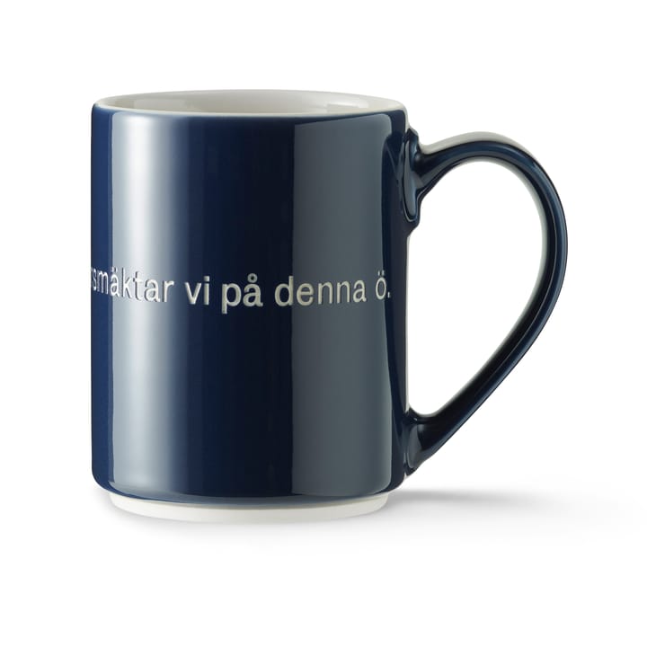 Astrid Lindgren mug Utan snus, Swedish text Design House Stockholm