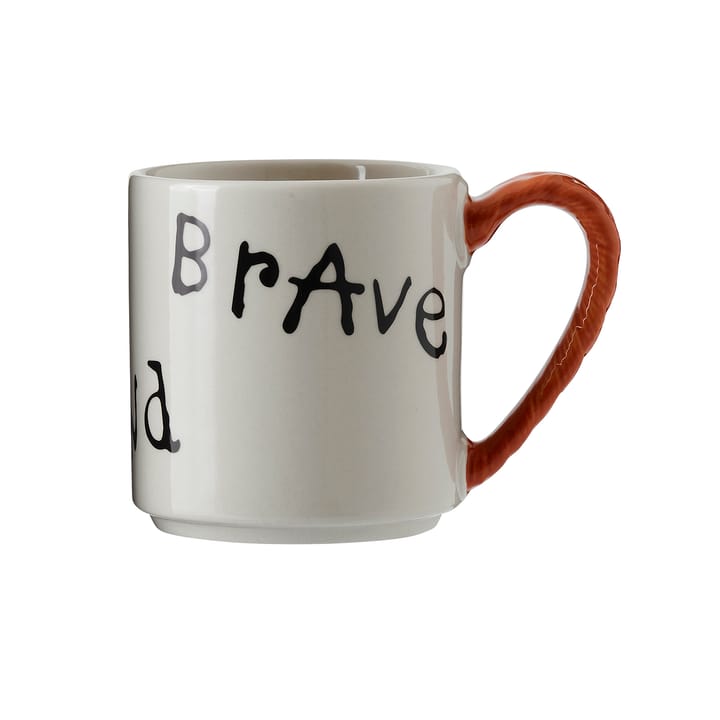 Astrid Lindgren Pippi anniversary mug 20 cl, Strong Kind Brave Design House Stockholm