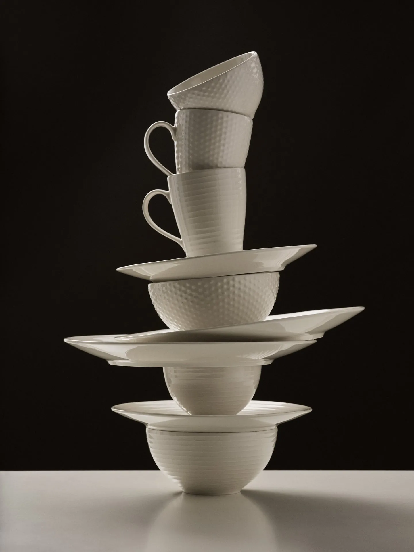 Blond bowl small 30 cl, stripe white Design House Stockholm