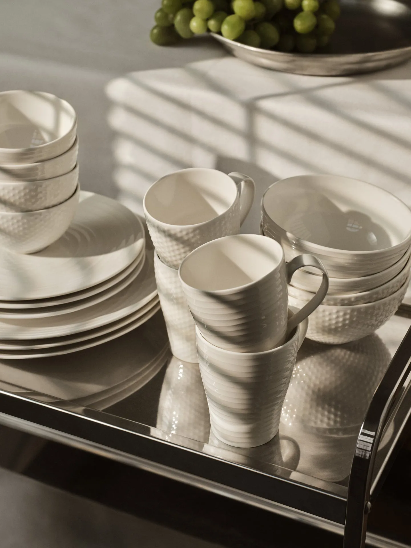 Blond mug, stripe white Design House Stockholm