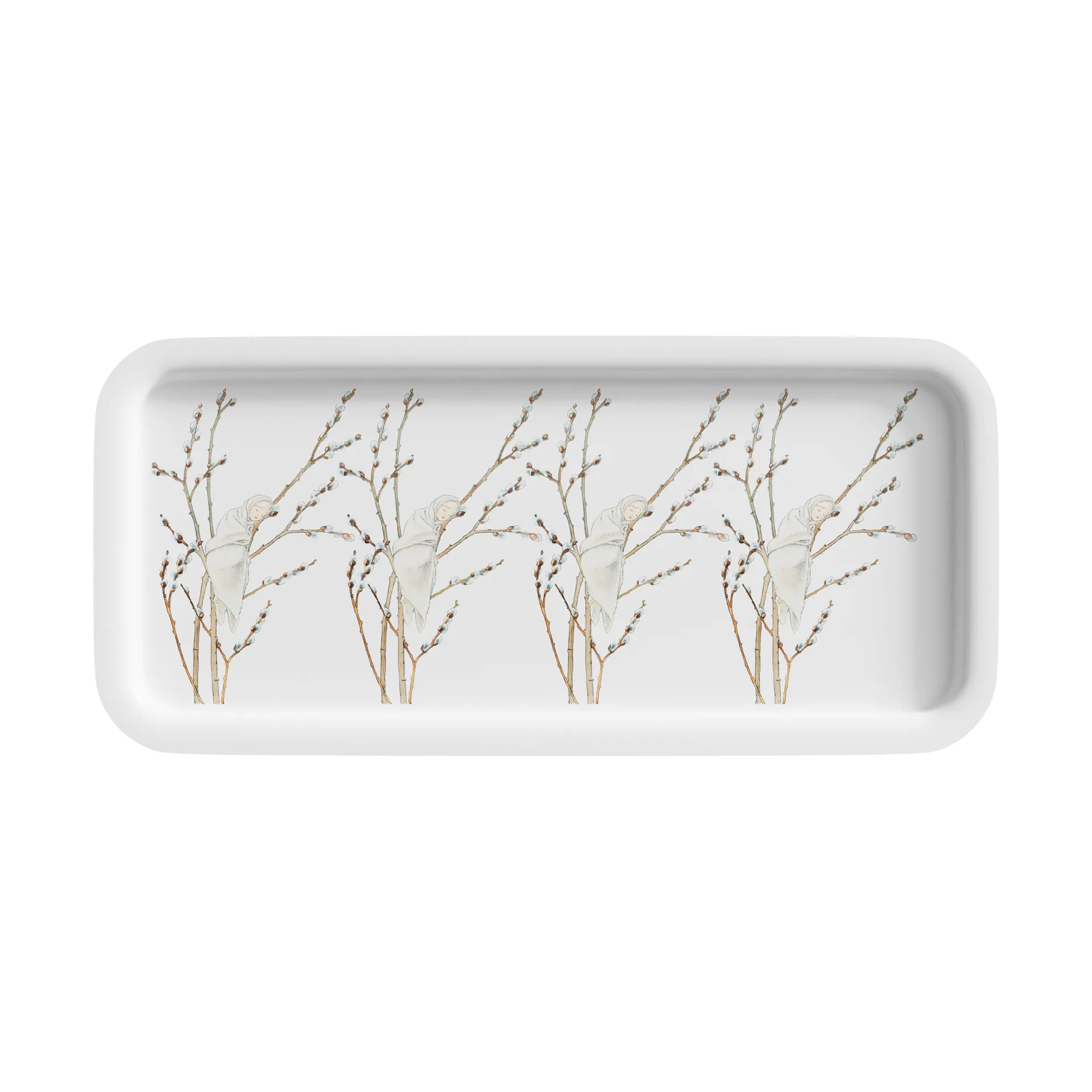 Little Willow tray 28x13 cm, White Design House Stockholm
