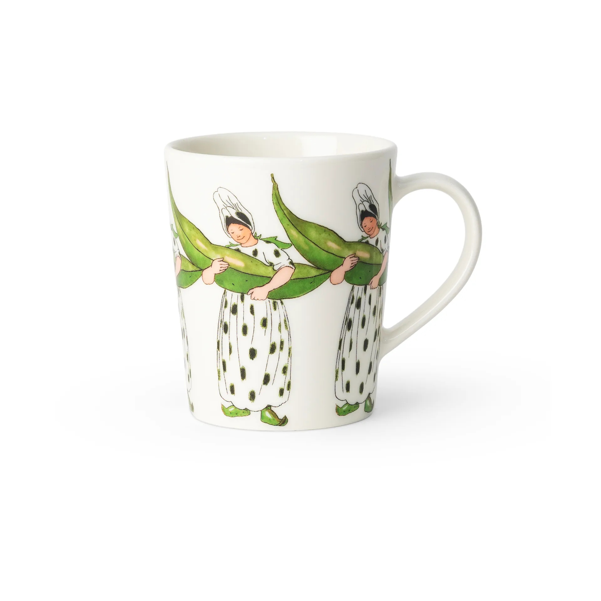Mrs Broad Bean mug, 28 cl, with handle Design House Stockholm
