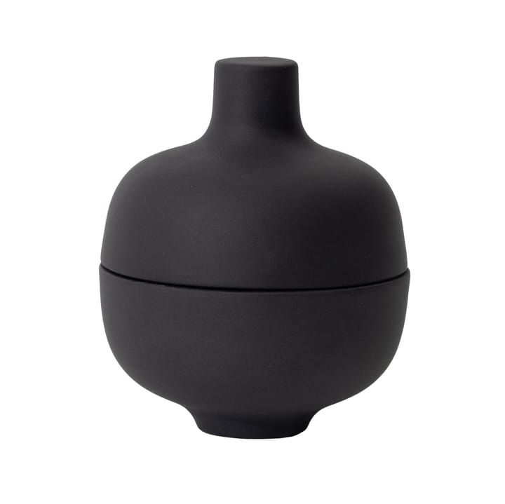 Sand bowl with lid S Ø8.2 cm - Black clay - Design House Stockholm