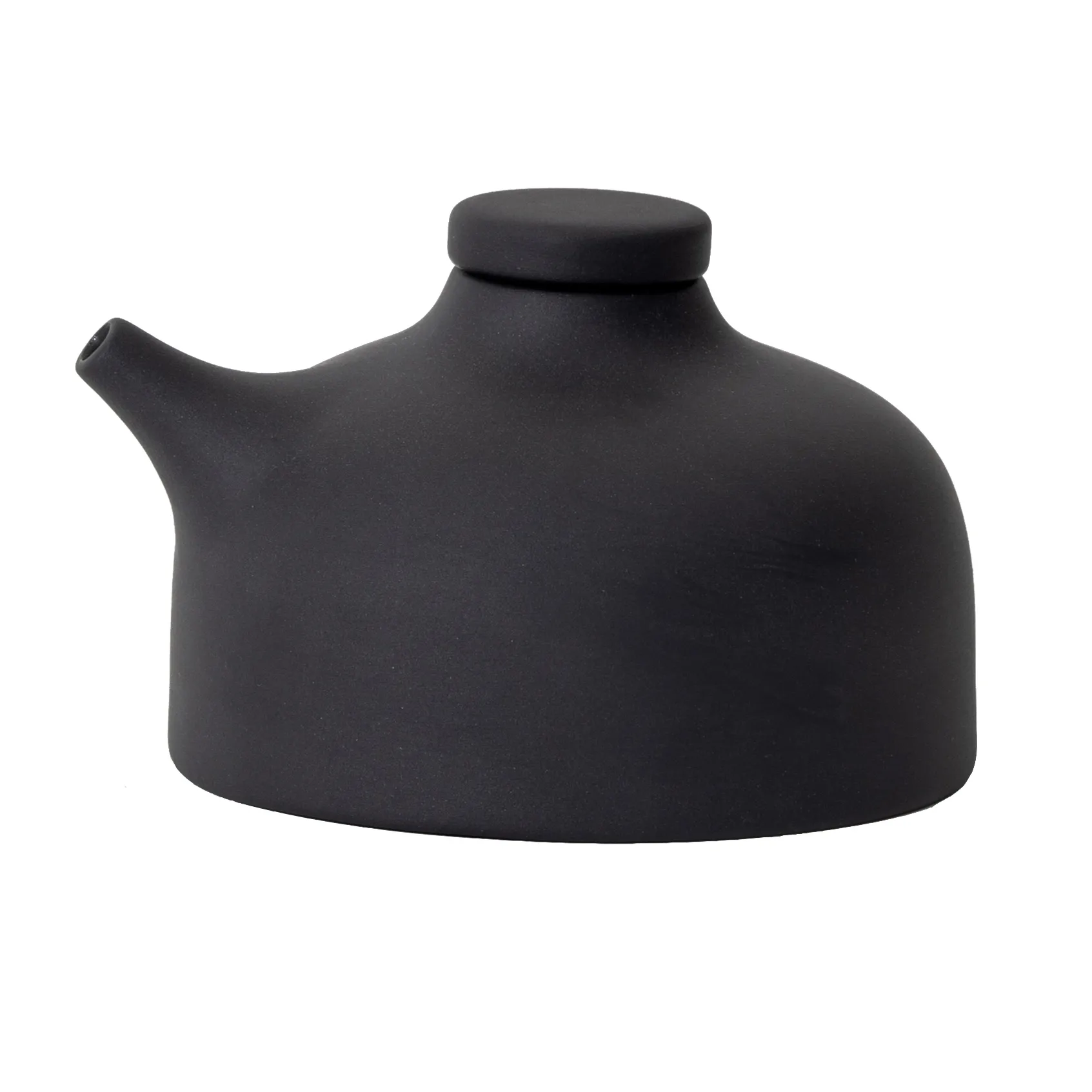 Sand soy sauce bottle 12 cl, Black clay Design House Stockholm