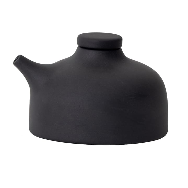 Sand soy sauce bottle 12 cl, Black clay Design House Stockholm