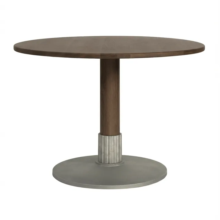 Tock Table dining table - Dark oak, Ø110x76 cm - Design House Stockholm