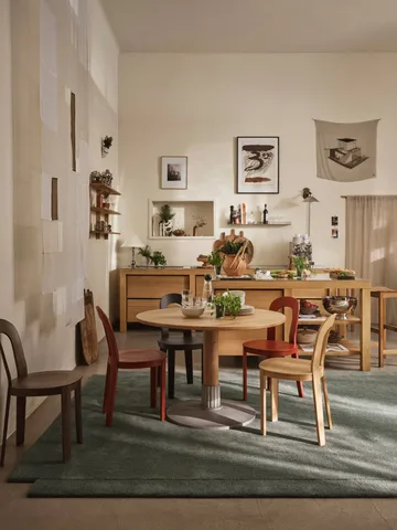 Tock Table dining table - Dark oak, Ø110x76 cm - Design House Stockholm