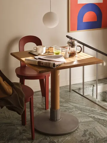 Tock Table dining table - Dark oak, 75x75x76 cm - Design House Stockholm