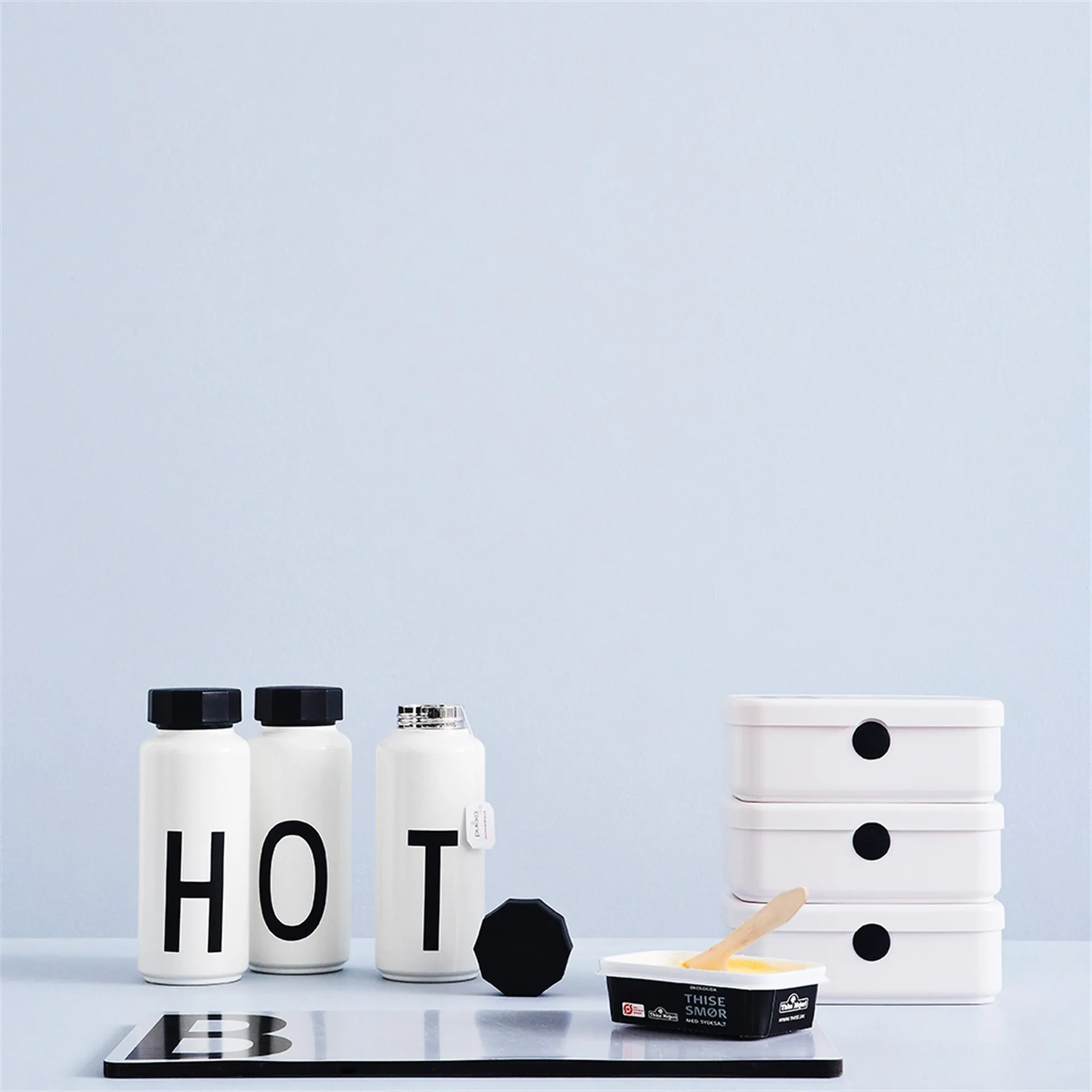 AJ Vintage thermos, R Design Letters
