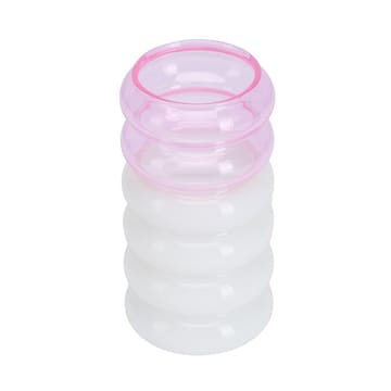 Bubble 2-in-1 vase and candle holder 13.5 cm - Pink - Design Letters