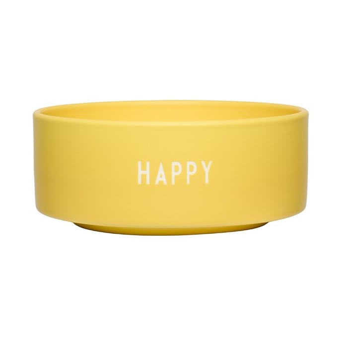 Design Letters candy bowl Ø12 cm - Yellow - Design Letters