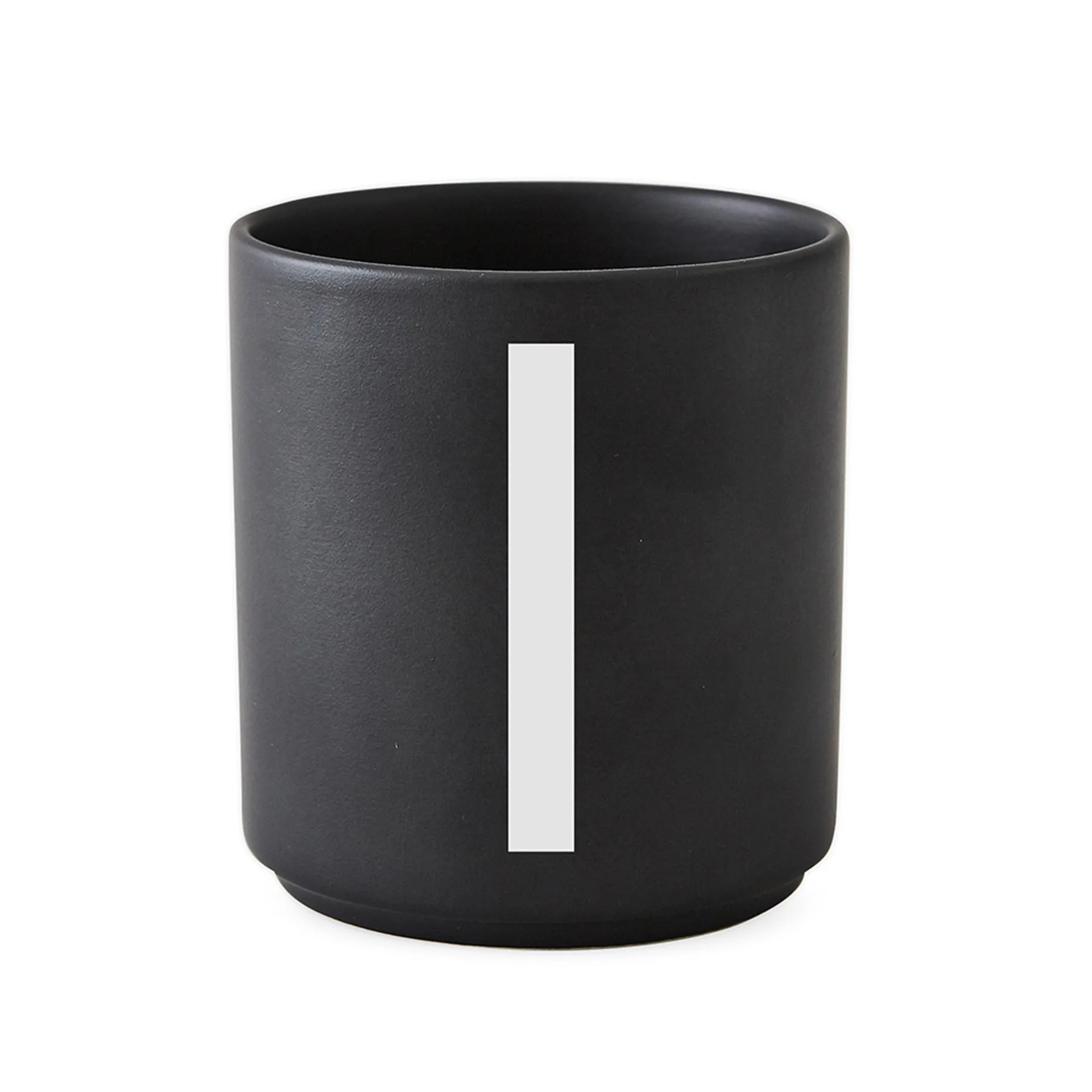 Design Letters cup black, I Design Letters