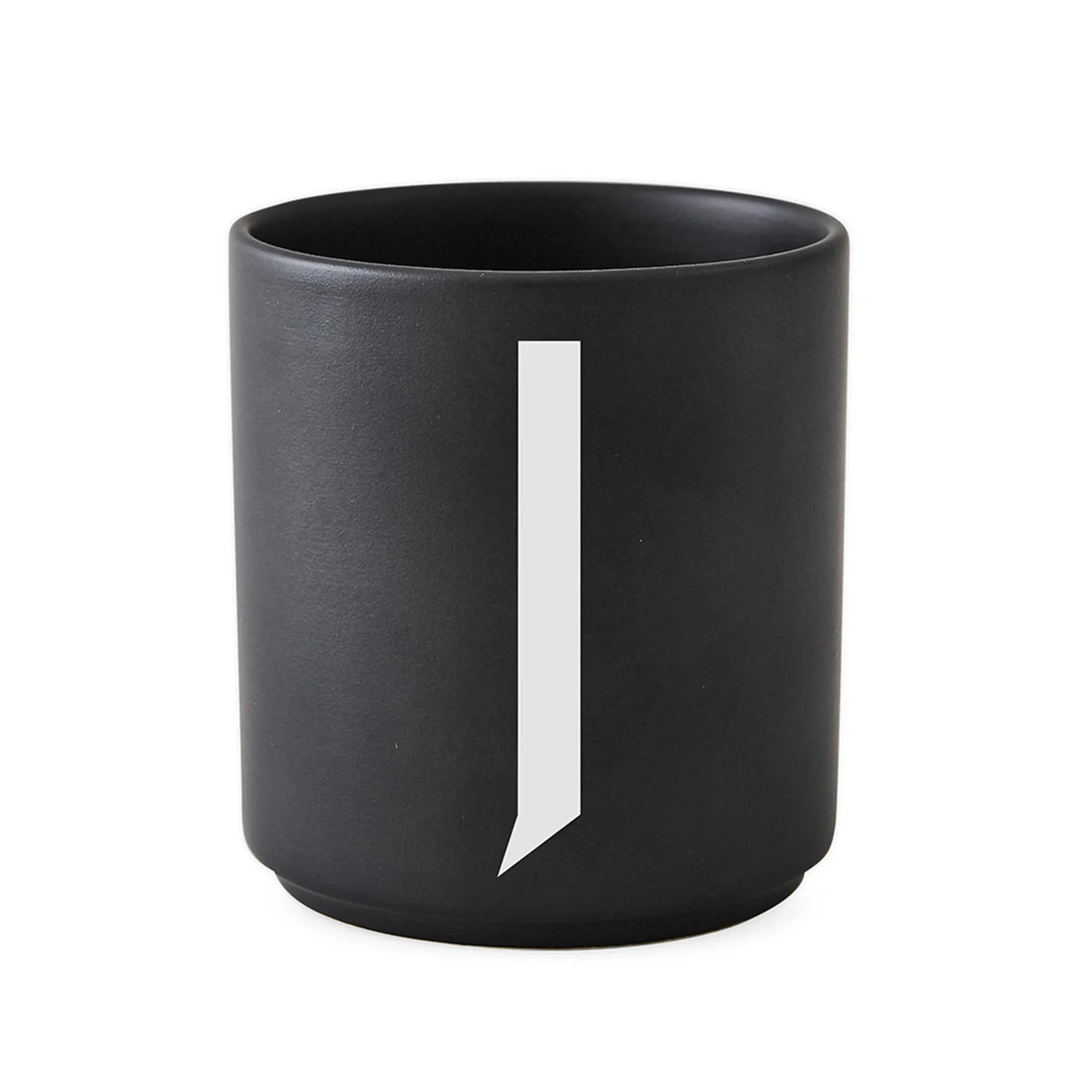 Design Letters cup black, J Design Letters