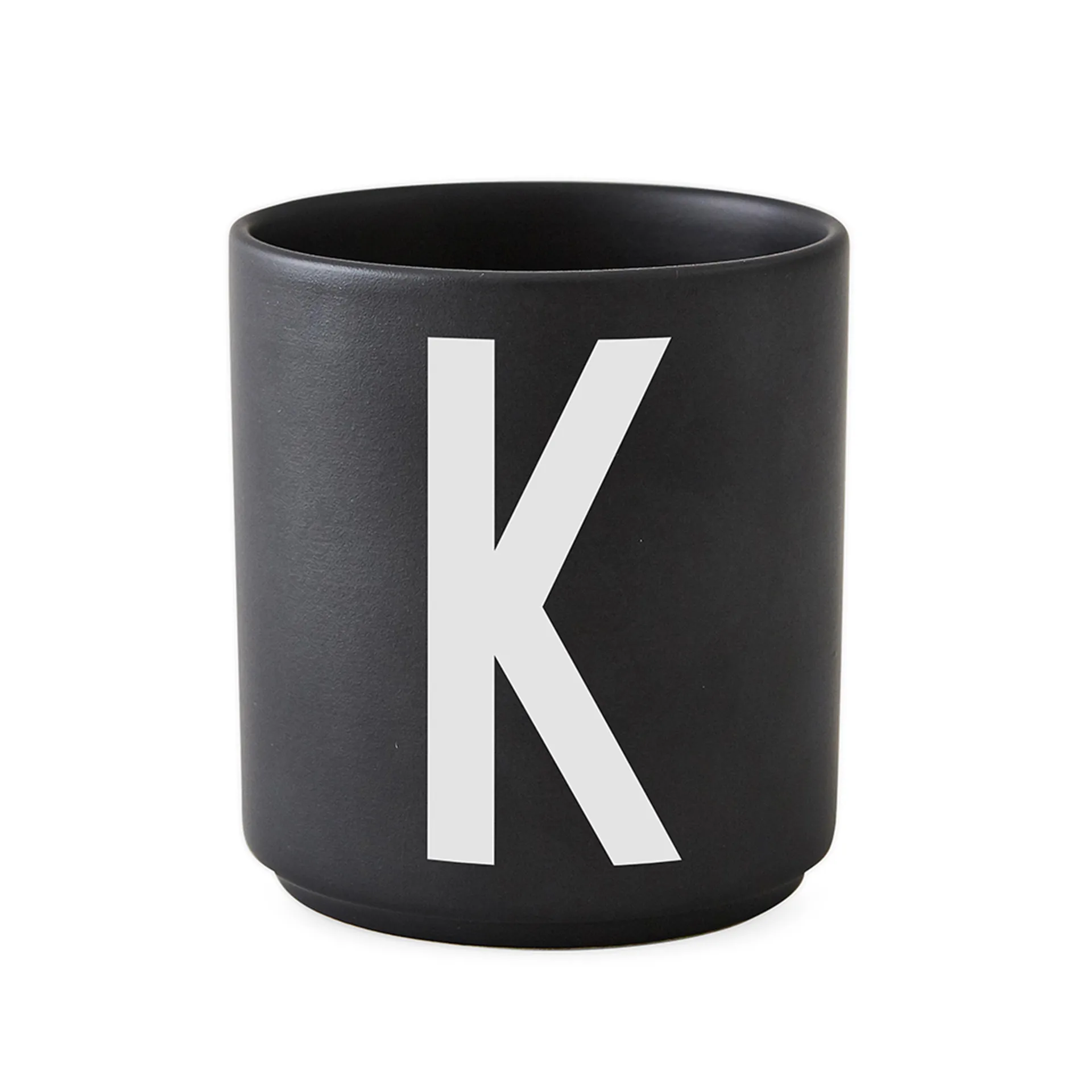 Design Letters cup black, K Design Letters
