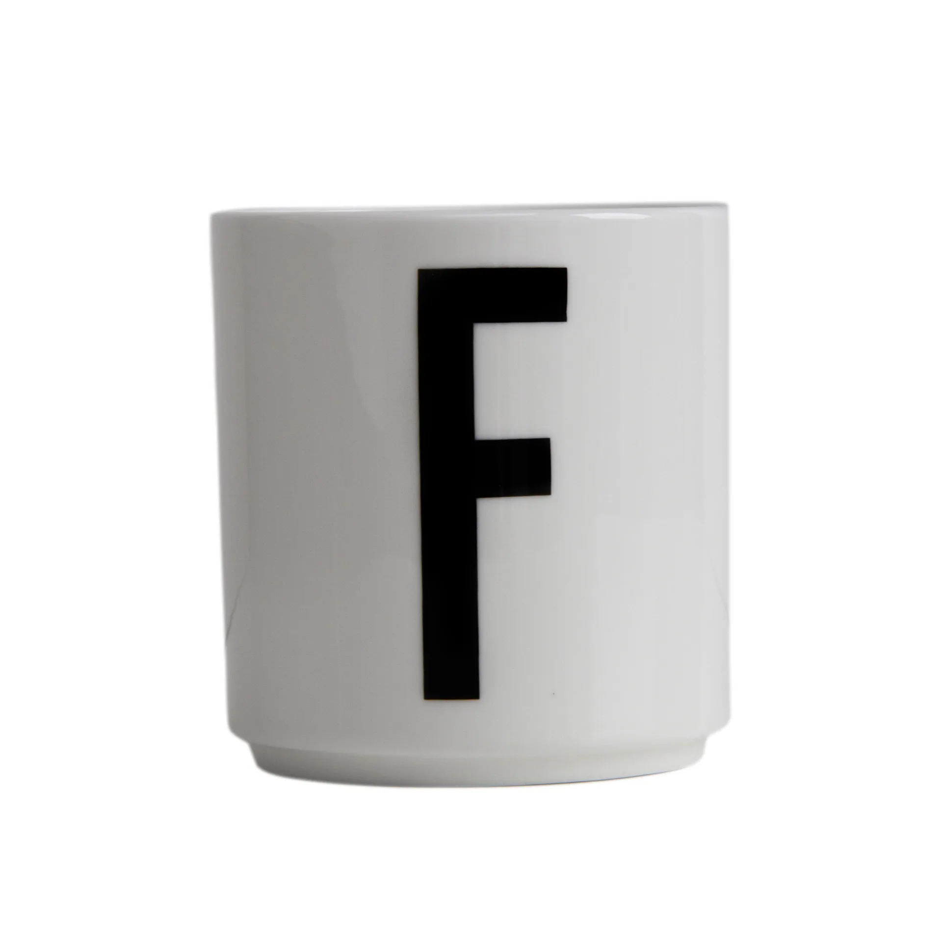 Design Letters cup, F Design Letters