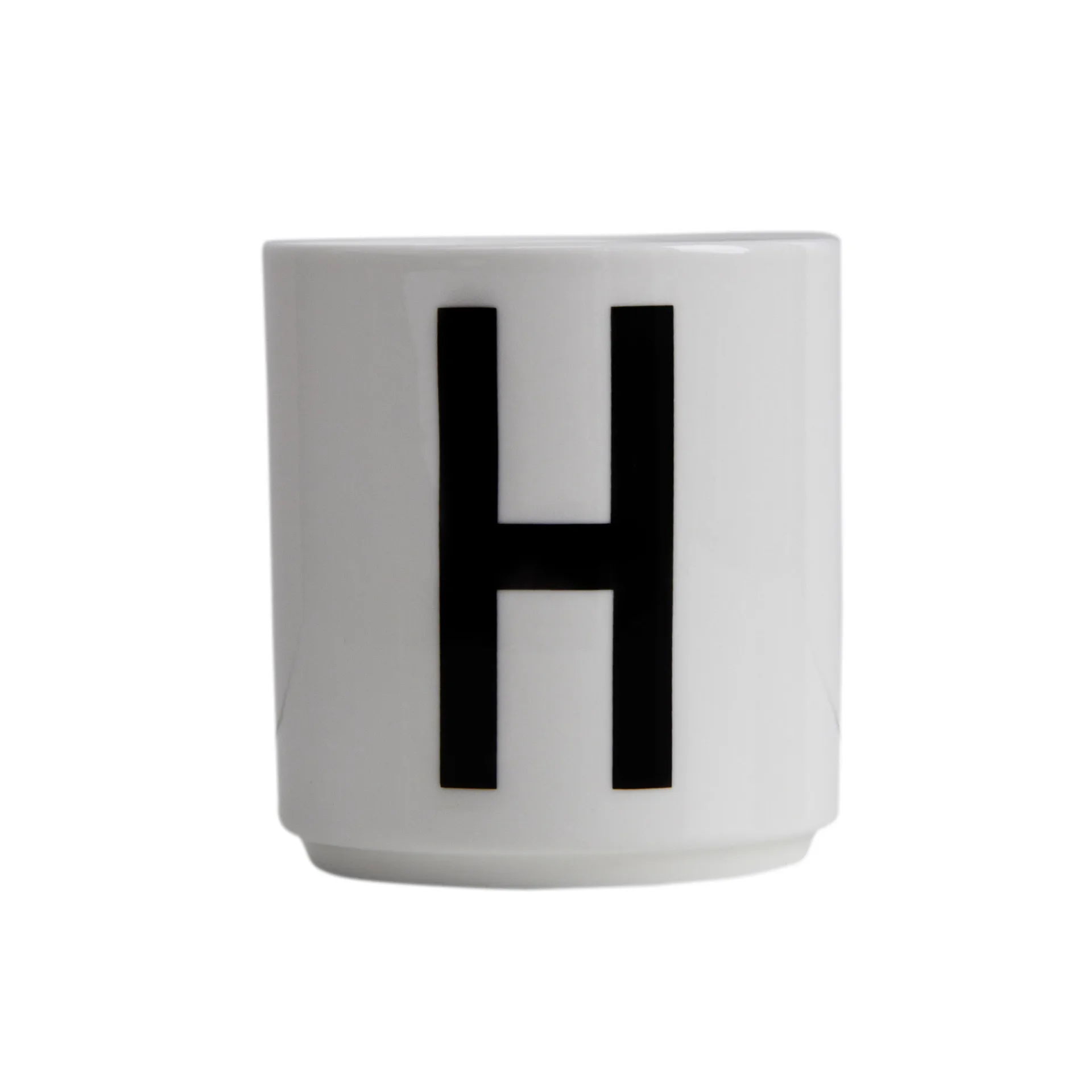 Design Letters cup, H Design Letters