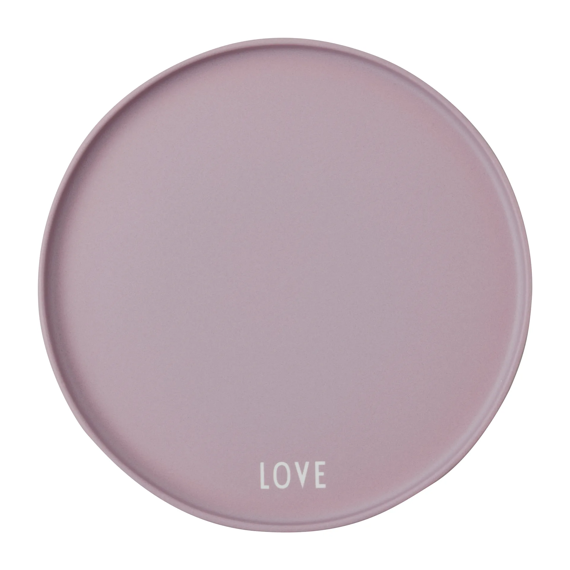 Design Letters favourit plate Ø22 cm, Love-lavender Design Letters