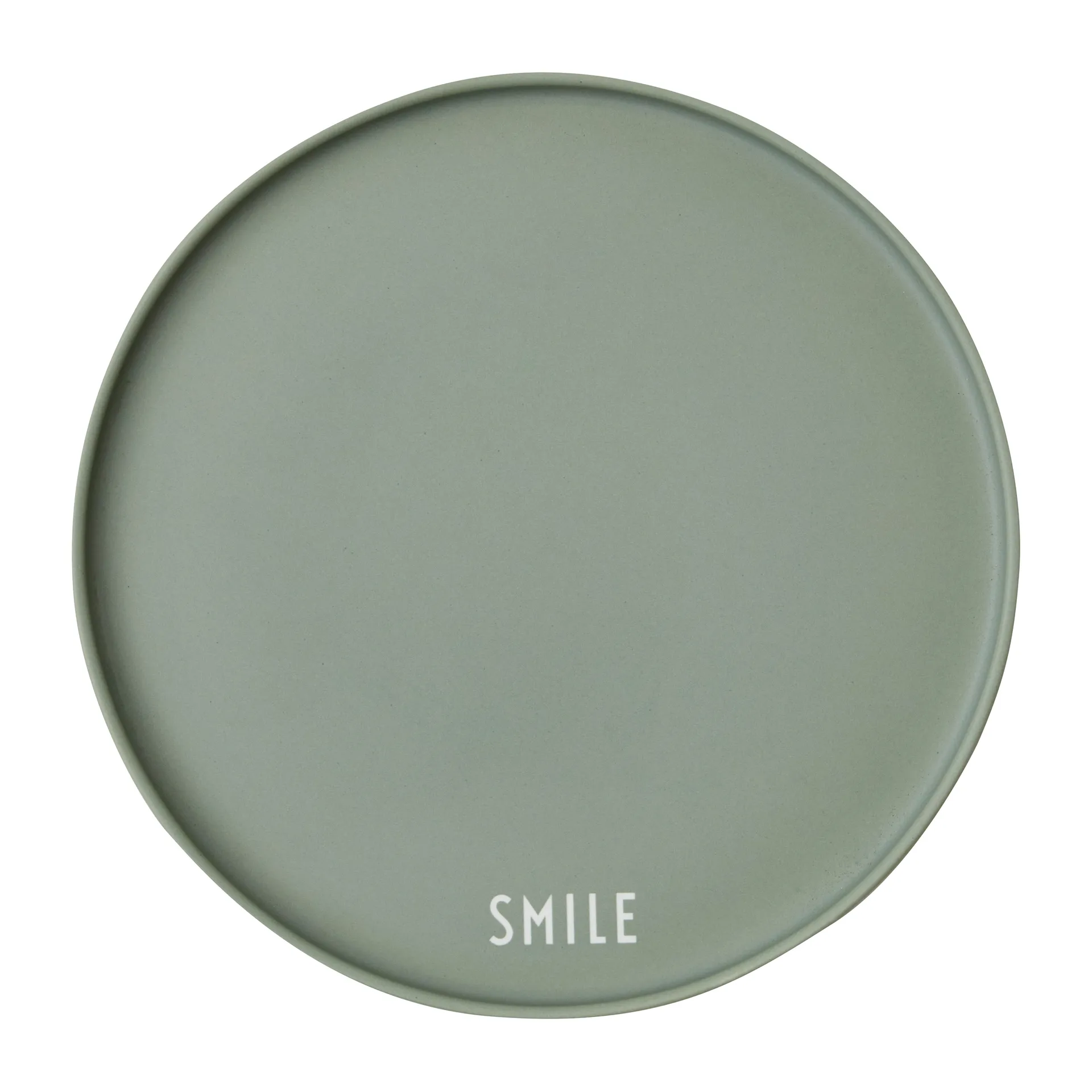 Design Letters favourit plate Ø22 cm, Smile-green Design Letters