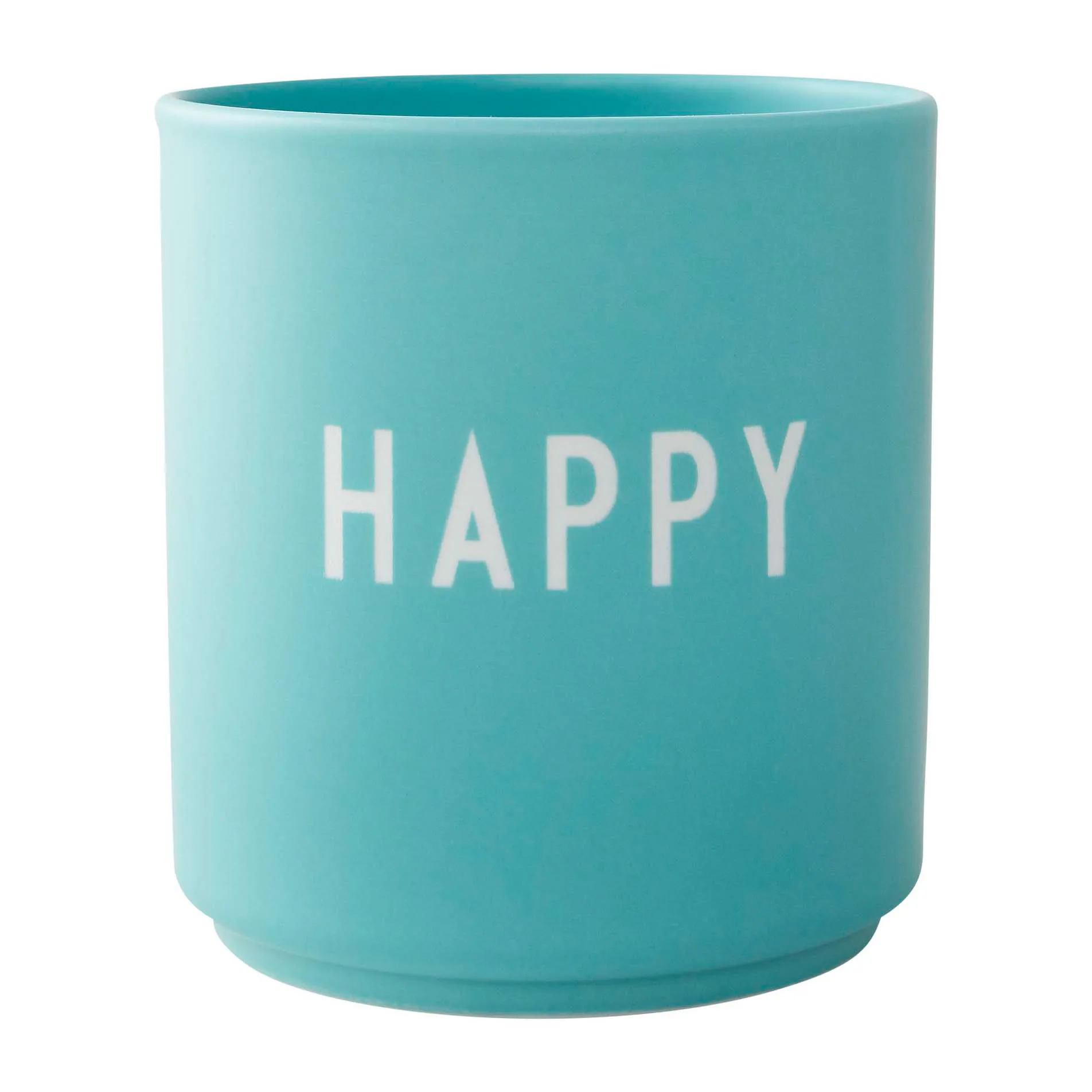 Design Letters favourite cup 25 cl, Happy-aqua blue Design Letters