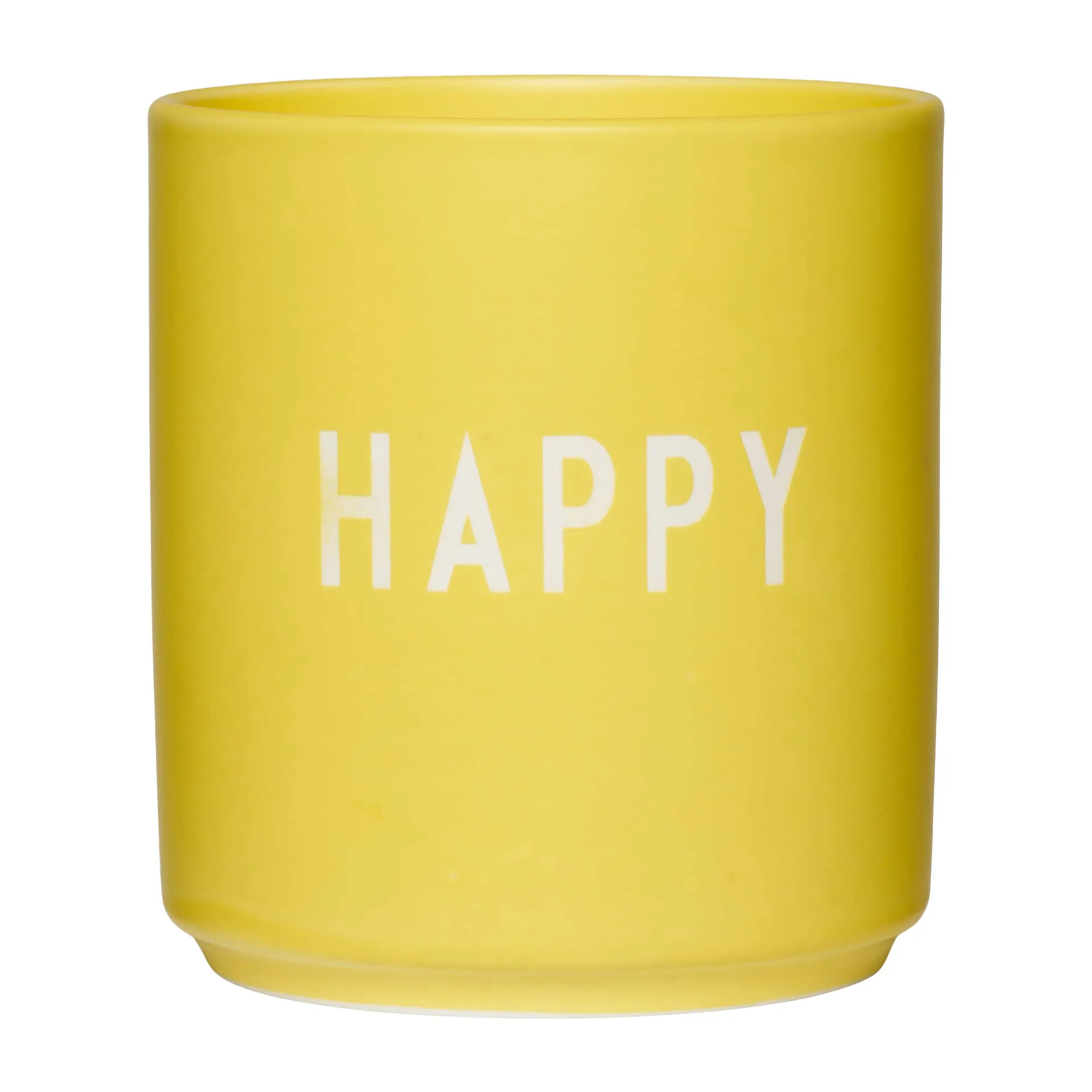 Design Letters favourite cup 25 cl, Happy-yellow Design Letters
