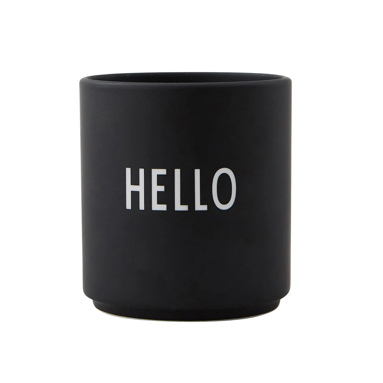 Design Letters favourite cup 25 cl, Hello-black Design Letters