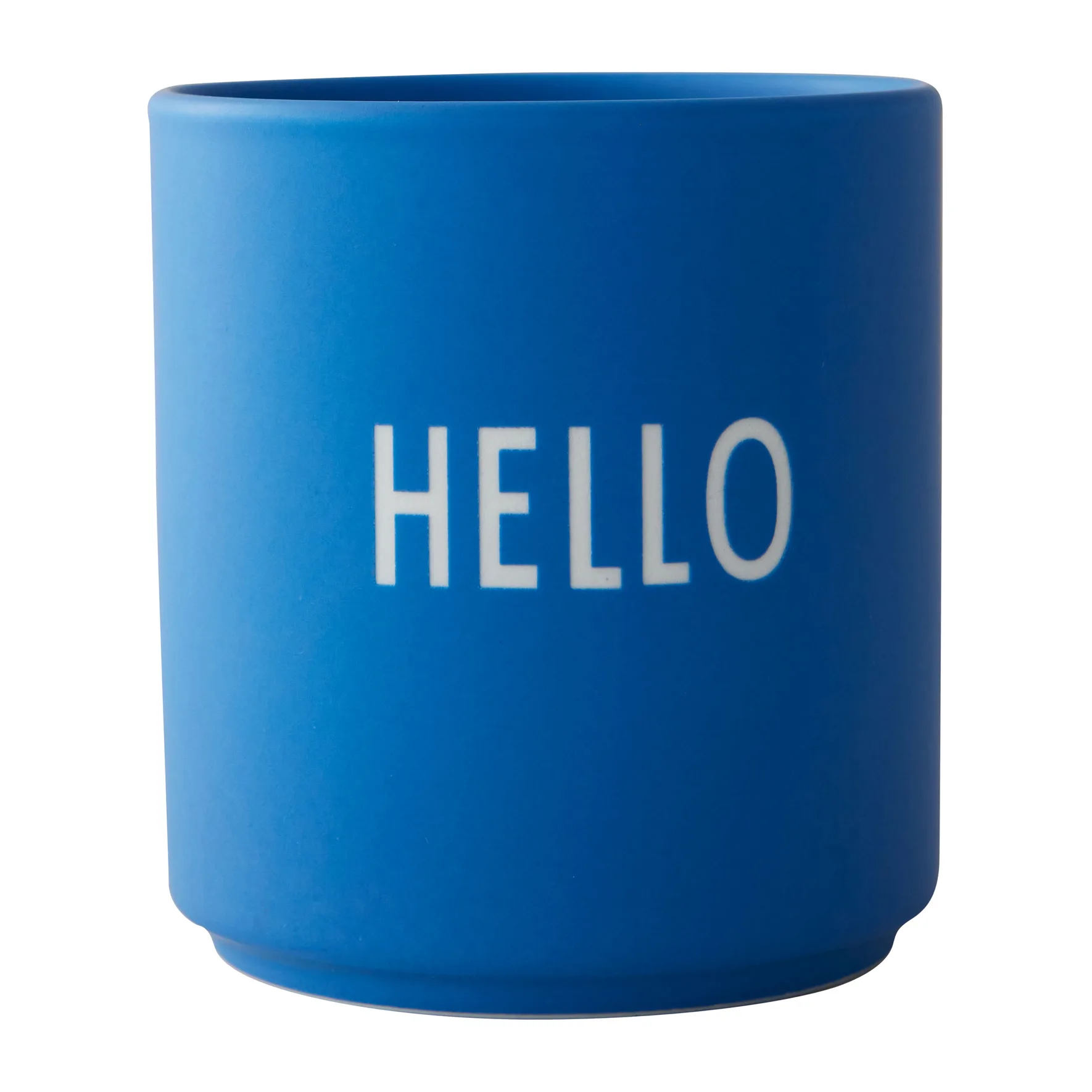 Design Letters favourite cup 25 cl, Hello-cobalt blue Design Letters
