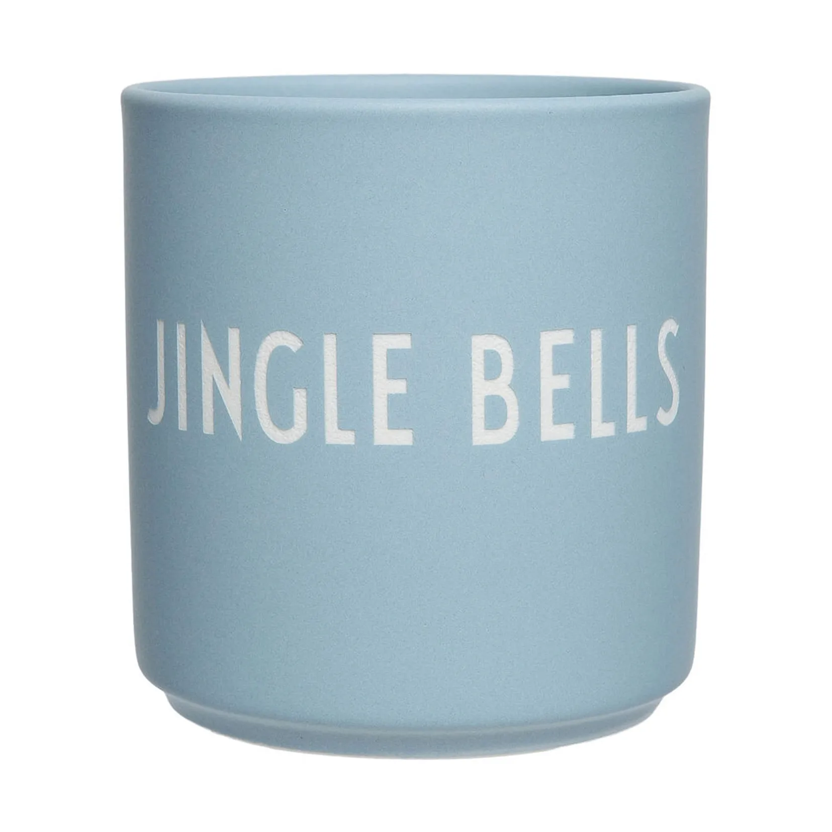 Design Letters favourite cup 25 cl, Jingle bells-light blue Design Letters