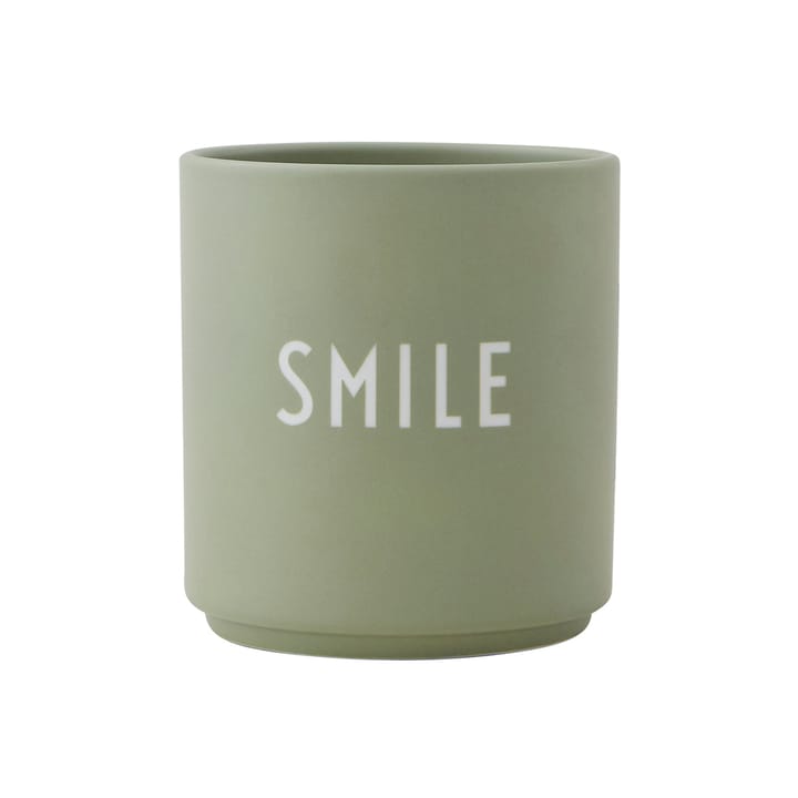 Design Letters favourite cup 25 cl - smile (Green) - Design Letters