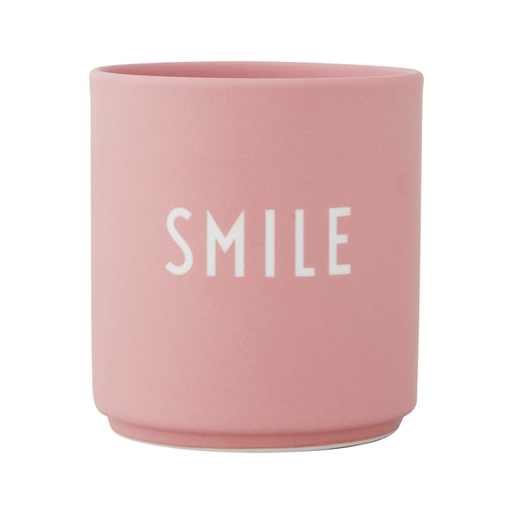 Design Letters favourite cup 25 cl, Smile-old rose Design Letters