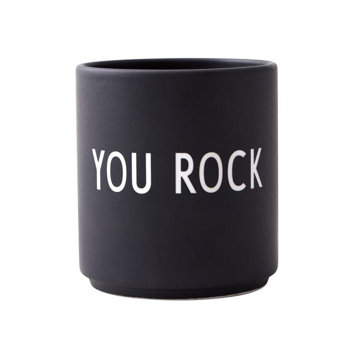 Design Letters favourite cup 25 cl, You rock-black Design Letters