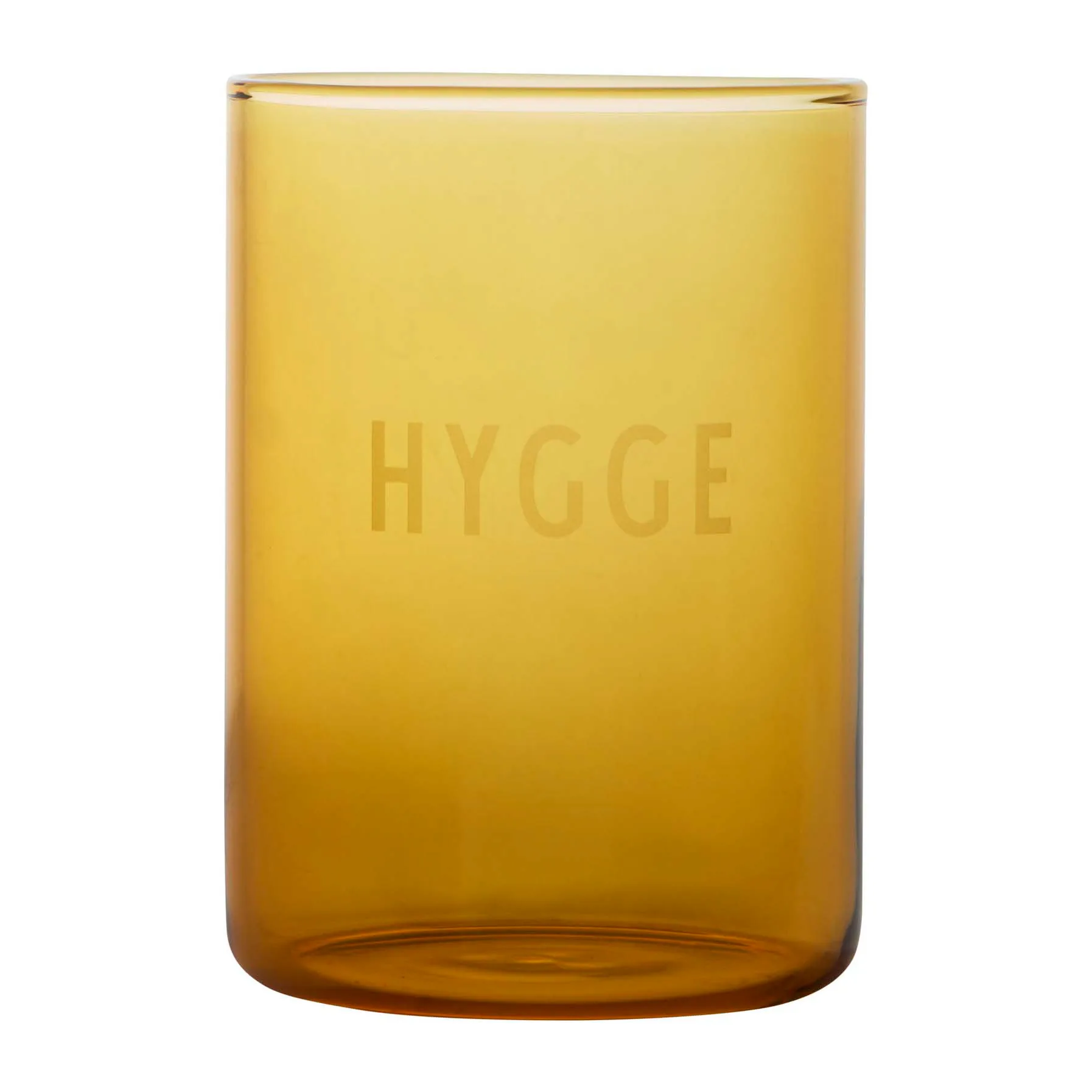 Design Letters favourite glass 35 cl, Hygge-mustard Design Letters