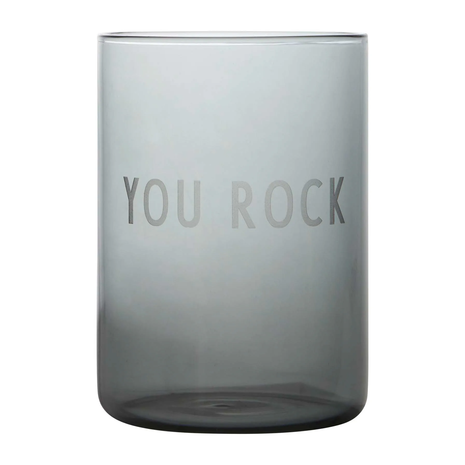 Design Letters favourite glass 35 cl, You rock-black Design Letters