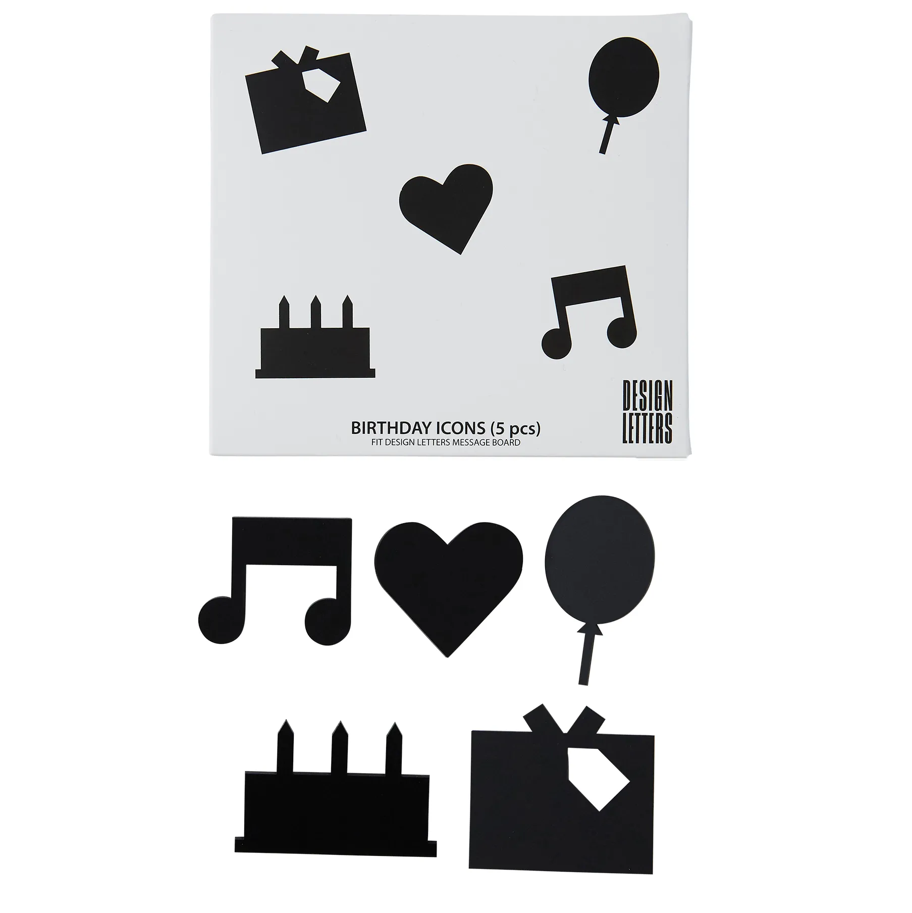 Design Letters Happy Birthday icons, Black Design Letters