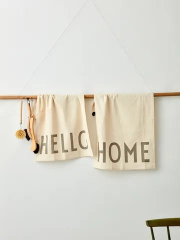 Design Letters kitchen towel favourite 2 pieces - Hello-home-off white - Design Letters