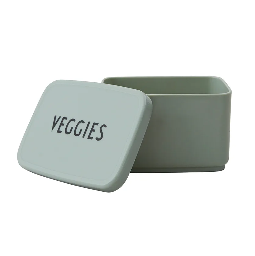 Design Letters snack box for lunch box, dark green Design Letters