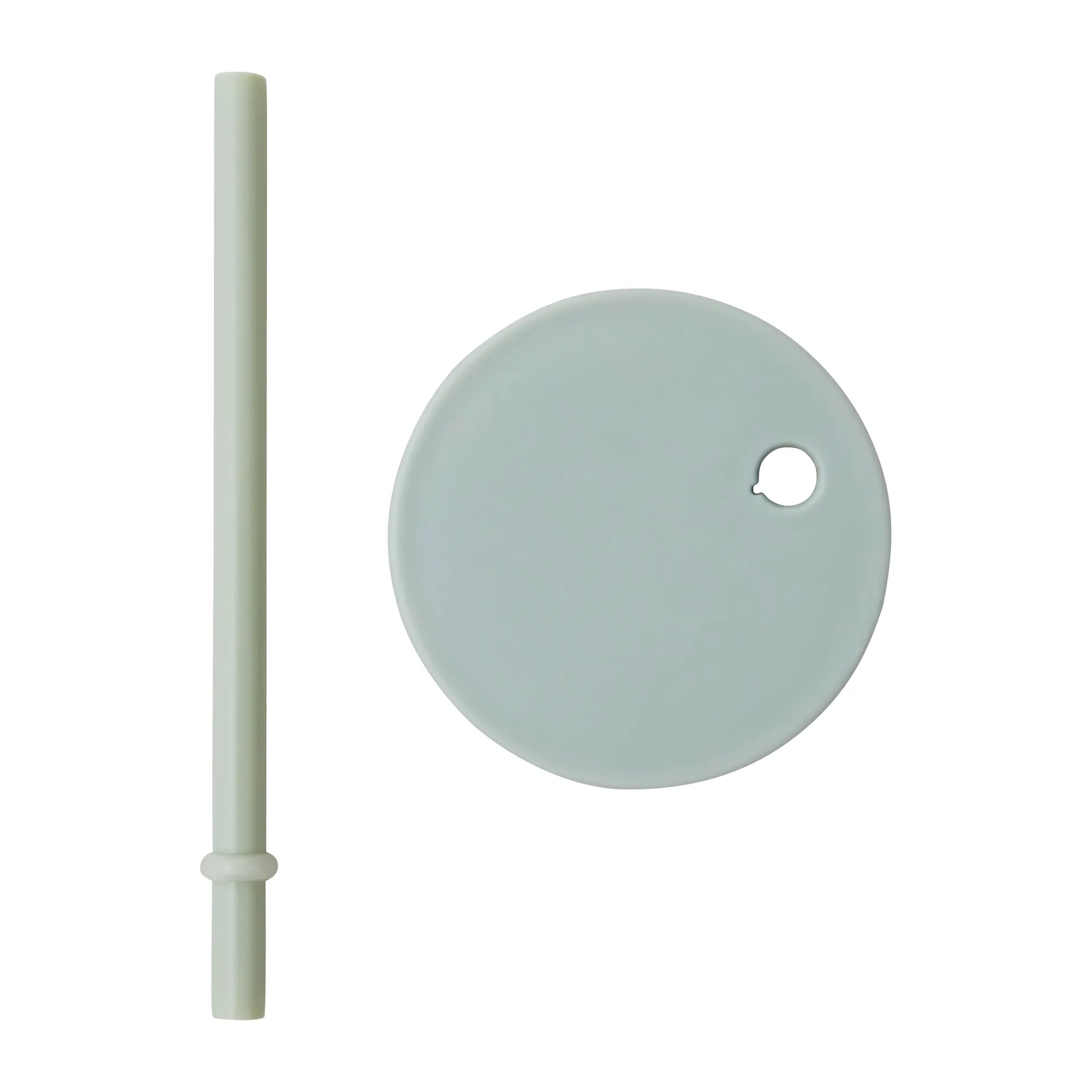 Design Letters straw with lid, Green Design Letters