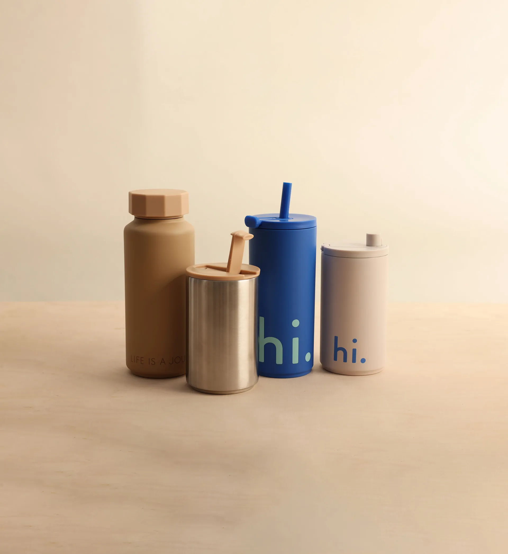 Design Letters thermal flask special edition, Beige Design Letters