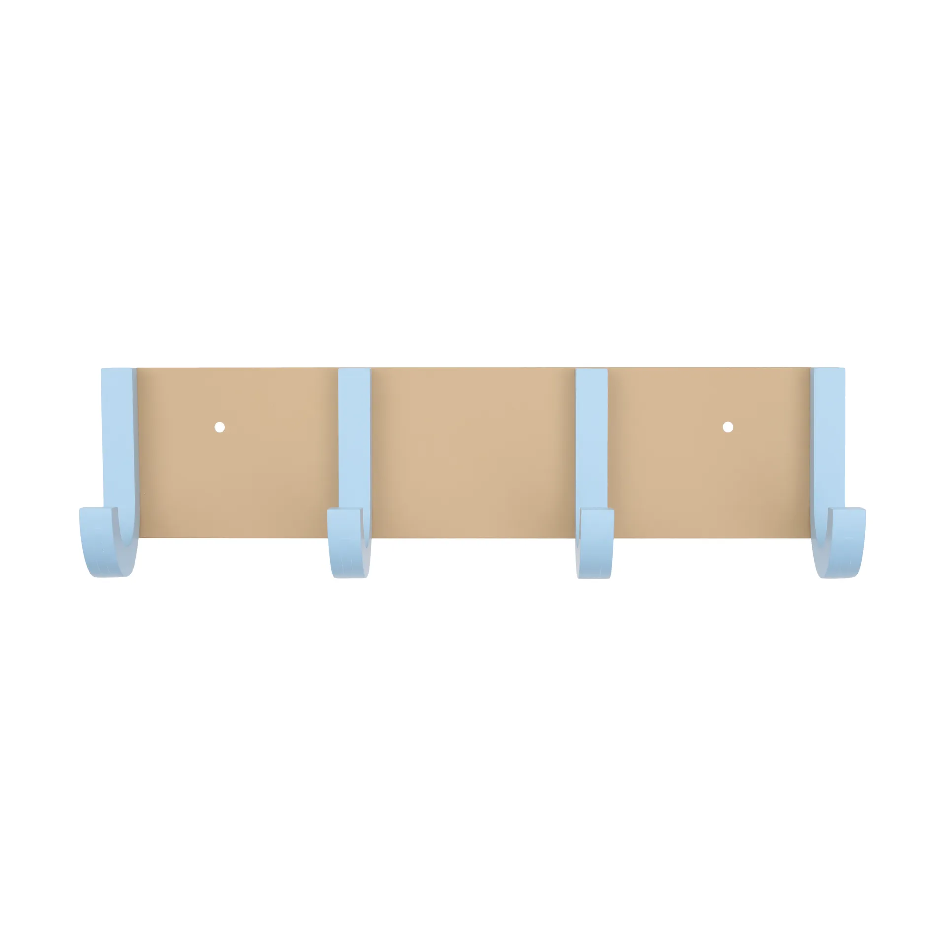 Jay clothing rack 4 hooks, Beige-light blue Design Letters