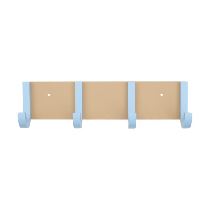 Jay clothing rack 4 hooks - Beige-light blue - Design Letters