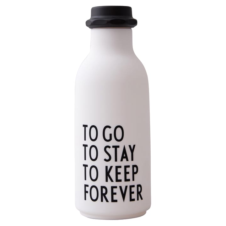 TO GO drinking bottle Special Edition, white Design Letters