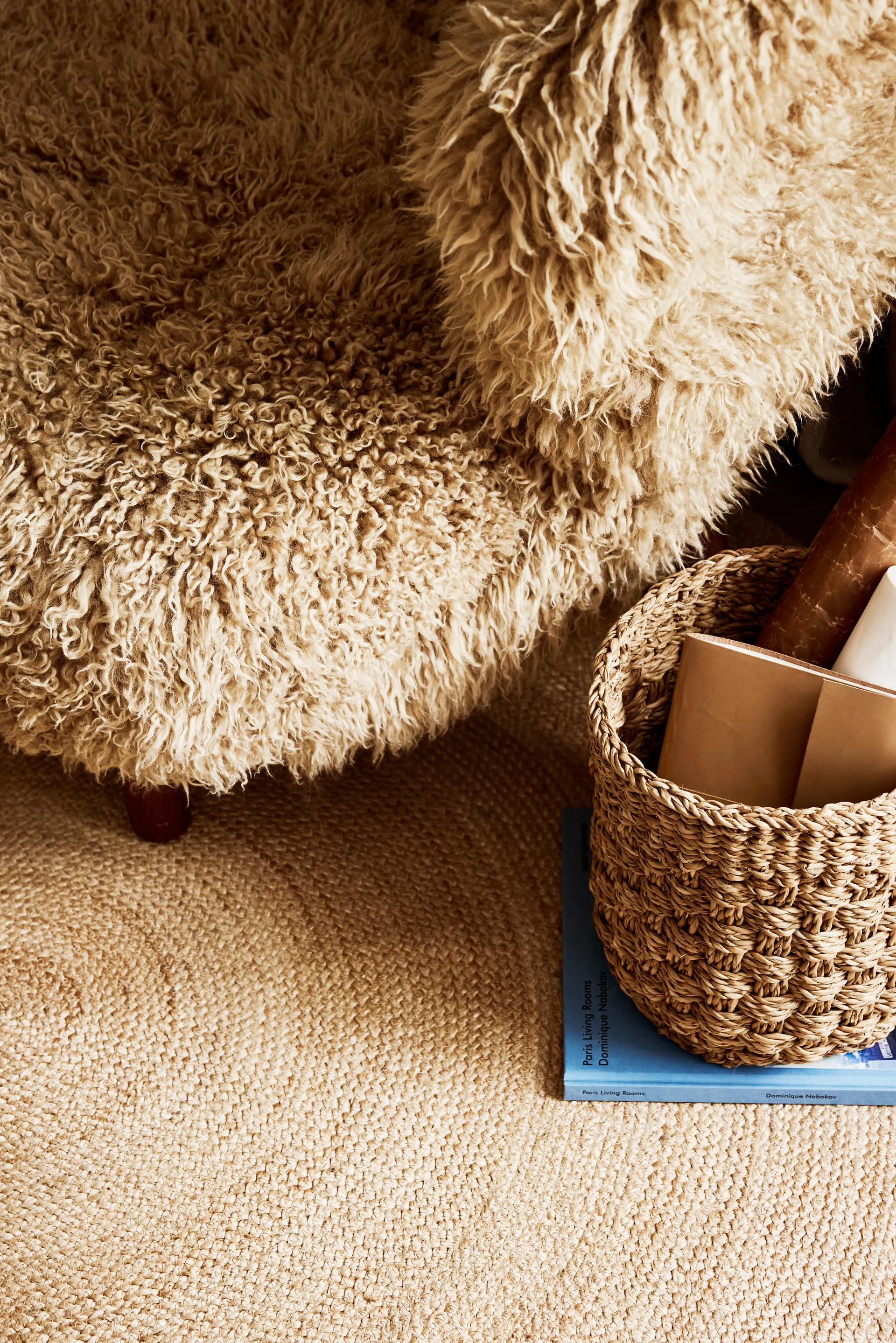 Elin carpet natural, Ø125 cm Dixie