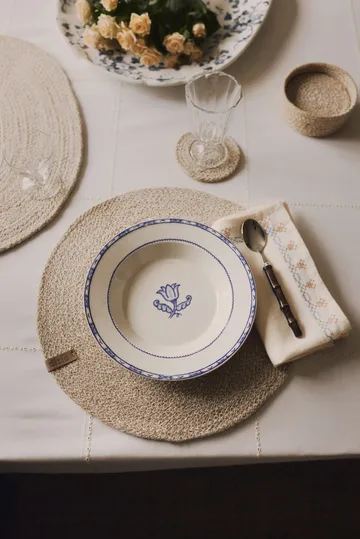 Ella coaster Ø10.5 cm 6-pack - Beige - Dixie