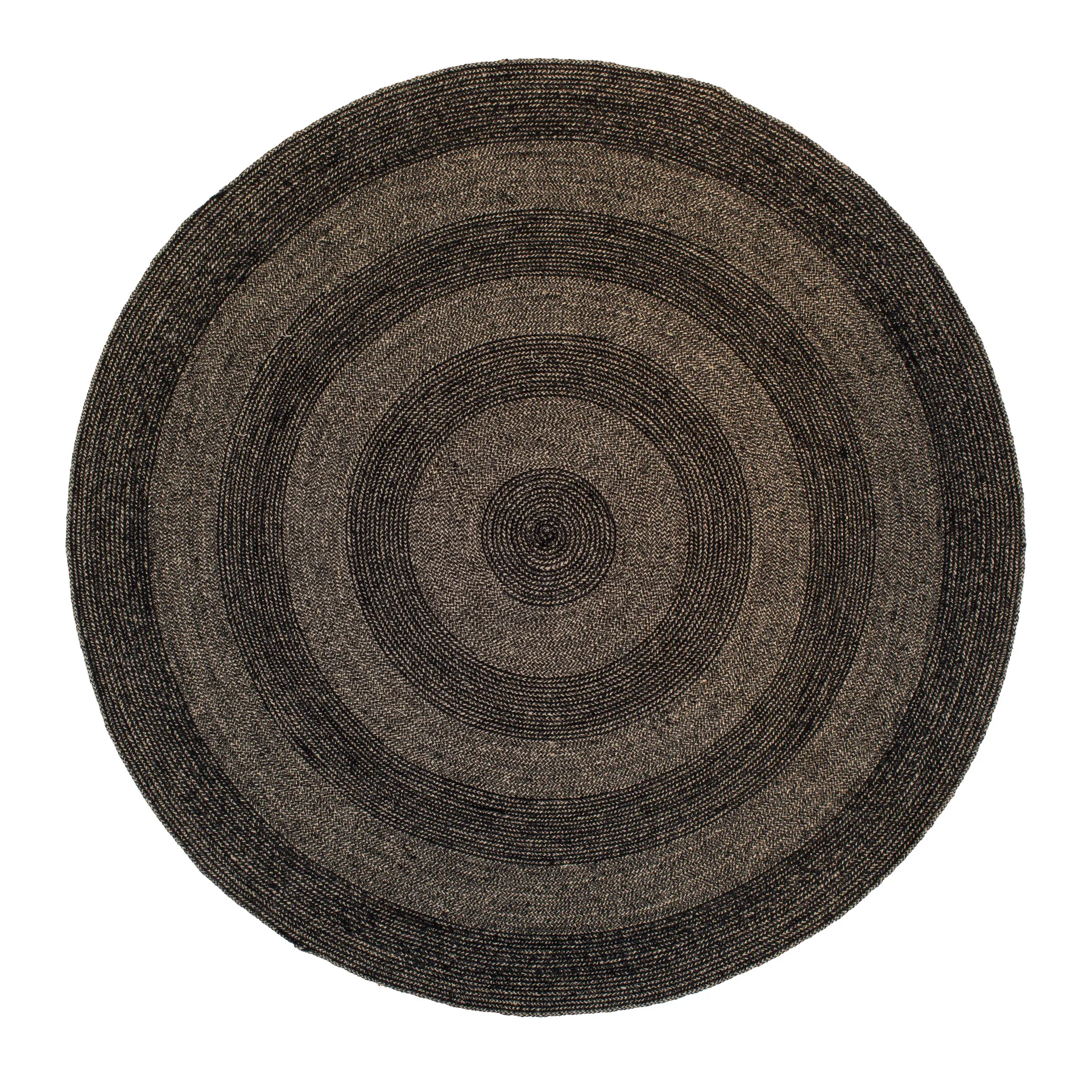 Ella jute rug Ø150 cm, Black-nature Dixie