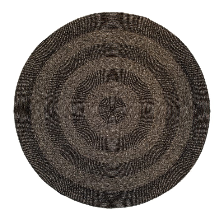 Ella jute rug Ø150 cm - Black-nature - Dixie